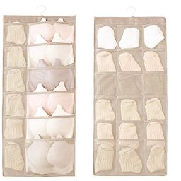 30 Pocket Hanging Organizer for wardrobe / Closet Storage Organizers Accessories Organizer, Closet Organizer, Jewellery Organizer, Scarf Organizer-image-6