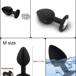 purvish Non-Vibrating Curved step, soft silicon medium & steel small size,3 Massager set Unique design, soft and different size gives more compatibility for men & women Massager image 5