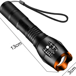 small sun 100% Good Quality Rechargeable Cree super Bright LED Waterproof 5 Mode Torch 4 hrs Torch Emergency Light image 3