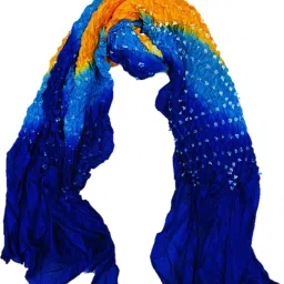 Art Silk Self Design Multicolor Women Dupatta-image-18