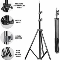 NEELTREDE 2.1 meters tripod] with mobile holder clip Tripod Monopod Kit image 2