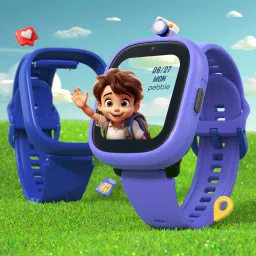 Pebble Junior 4G Smart Watch for Kids, Video Call, GPS, SOS, Free Dial Cover & Strap Smartwatch-picture-27