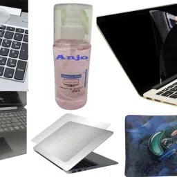 ANJO Screen Guard for 15.6 inch Laptop With Keyguard-Lamination-Mouse pad-Cleaning Gel 6 in 1 Combo (Matte, Transparent)-14