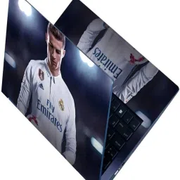 Anweshas Full Body Laptop Skin Sticker - Cristiano Ronaldo CR7 DS21 Self Adhesive Vinyl Reusable Laptop Skin Compatible for 15.6 inch-image-42