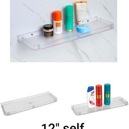 12" self Plastic Wall Shelf-image-84