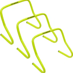 Agility Eco Hurdle 12" (Set of 3) Speed Soccer PVC Tube Built for Field Training PVC Speed Hurdles-40