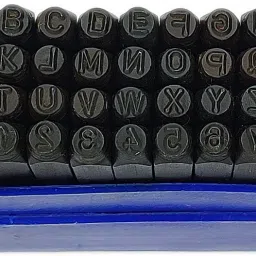 36 Punch Set Combination of Letter & Number Sets 1/4" - (6.3 mm) Hardened Steel Punches & Punching Machines-image-10