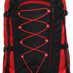 AN-1002 Ultimate Climate Proof, Hiking Backpack 75 LT Black & Red Bag With Rain Cover & Shoe Compartment Rucksack - 75-image-65