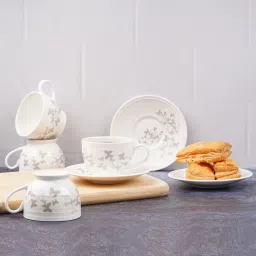 Pack of 12 Bone China Crown Butterfly cups and saucers, 53007-image-8