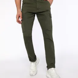 Regular Fit Men Cargos-image-1