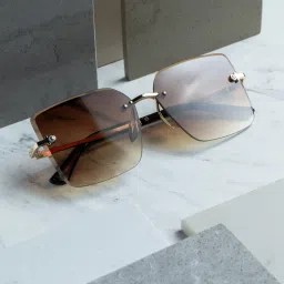 Gradient, UV Protection, Mirrored Retro Square, Rectangular, Over-sized Sunglasses (Free Size)-image-91