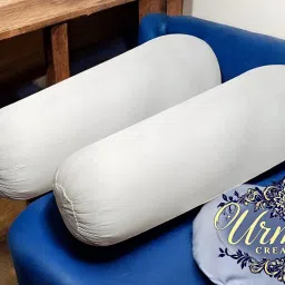 Round Microfibre Solid Bolster Pack of 2-87