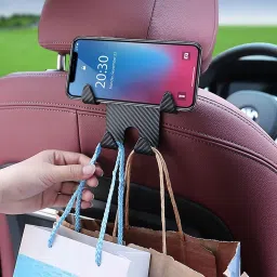 Car Seat Headrest Hooks Purse Handbag Umbrellas Coats Bags & Pack Of 2 Pieces Car Multi Pocket-7