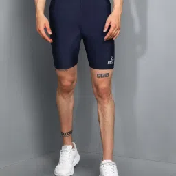 Solid Men Dark Blue Tights-image-52