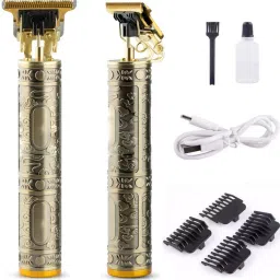 GETTRADE T9 Vintage USB Rechargeable Cordless Electric Beard Trimmer Hair Clippers G49 Trimmer 60 min Runtime 4 Length Settings-picture-14