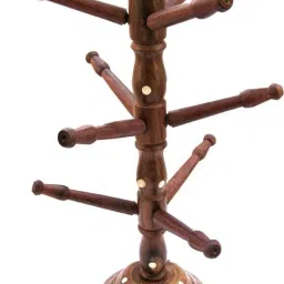 Handmade Wooden Bangle Holder Jewellery Stand for Women Tree Carving, 13 Inches Jewellery Organizer, Accessories Organizer-picture-23