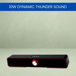FRONY Bluetooth (PORTABLE HOME TV SOUNDBAR) Dynamic Thunder Sound 2400mAh BatteryB158 20 W Bluetooth Soundbar-image-67
