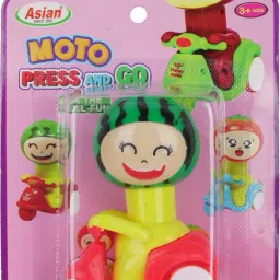 asian Press N Go Cocomelon-Colorful Press and Go Friction scooter Multicolor-Pack of 1 Rattle image 2