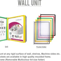 jsmsh Plastic Hanging File Folders (5 Folder) A4 Size Folders for Documents | Compact Solution image 5