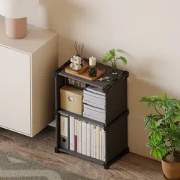 dwellit Portable Book Rack Metal Open Book Shelf image 3