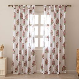 homemonde 243.84 cm (8 ft) Cotton Transparent Door Curtain (Pack Of 2)-picture-17