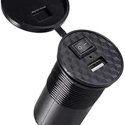 USB Charger Socket Power Outlet 5V 2A for Car Motorcycle Mobile with Wire Kit 2 A Bike Mobile Charger-image-31
