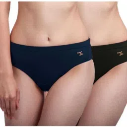 Pack of 2 Women Hipster Black, Blue Panty-image-61
