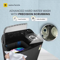 realme techlife 10 kg Semi Automatic Top Load Grey image 4