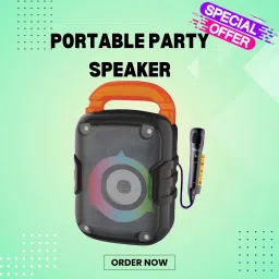 GUGGU Party Speaker with Wireless Bluetooth Speakers RGB Light Mic & Aux in/USB/TFA57 16 W Bluetooth Laptop/Desktop Speaker-image-22