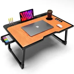 MULTIPURPOSE US BINDING WOODEN STUDY TABLE & LAPTOP PORTABLE TABLE Wood Portable Laptop Table-12