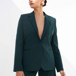 Women Solid Single Breasted Formal Blazer-image-17