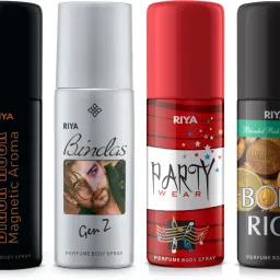 Black Rock, Bindas Grey, PartyWear and Born Rich Deodorant |Body Spray |Set of 4 Deodorant Spray - For Men-12