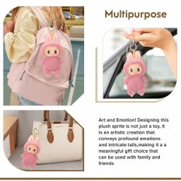 panaro Labubu Doll Original 3rd Generation Labubu Monster Plush Toy(Random Color -1 PC) - 17 cm image 2