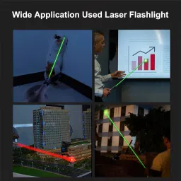 TAUDI 2 in 1 Laser Torch Powerful Green and Red Pointer Pen High Power Super Bright image 5