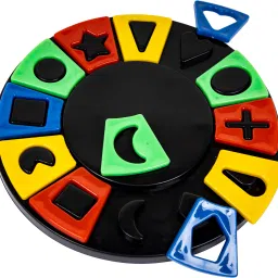 Circle Shape Sorter Jigsaw Puzzle Toy Shape & Color Recognition Geometric Board-47