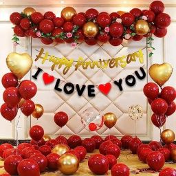 Solid Set Of 51 Pcs Black Balloons combo Decoration/Girls birthday decoration Balloon-4