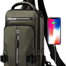 Green Men Shoulder Bag Unisex Outdoor Chest Shoulder Fashion Bags With Crossbody Satchel Messenger Bag-image-49