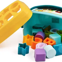 nafhotoz Baby and Toddler First Block Shape ABCD Shape Learning Activity Toy image 3