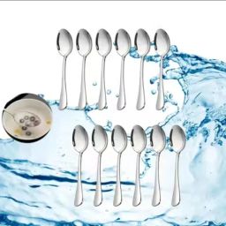 Set of 12 Stainless Steel Tea Spoon for Coffee. (13.2 cm / 5.19 in) Stainless Steel Tea Spoon, Ice Tea Spoon Set-image-60