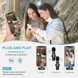 RelElseTech K8 Clip-On Wireless Microphone for Vlogging, Video Recording, and Live Streaming Camera Microphone image 3