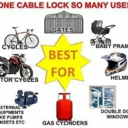 mobfest Multi-Purpose Heavy Metal Number Lock for Bikes/Helmet. Bicycle Lock image 4