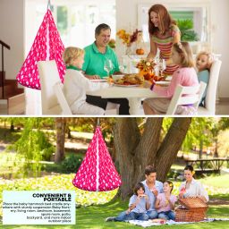 vparents Sunny baby Swing cradle with Mosquito net spring and metal Window cradle Hanger image 5