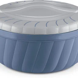 Flora 500 Insulated Inner Steel Casserole for Roti, 455 ml Stone Blue Serve Casserole-image-33