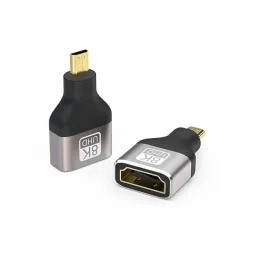 VOOCME 8k Micro HDMI to HDMI Adapter, Standard Micro HDMI Adapter Extension Extension Adapter for Camera, Laptop, Ultra HD, 3D Pack of-1 HDMI Connector-image-10