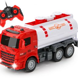Remote Control Fire Truck for Kids Water Connon Tanker Toy Vehicles-image-0