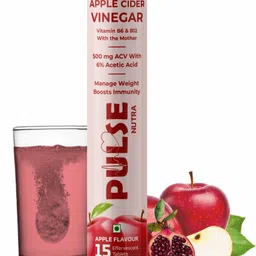 nutrapulse Apple Cider Vinegar Effervescent Tab with mother, Vita B12 & B6 for Weight loss-picture-1