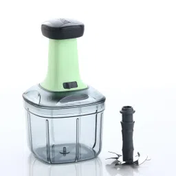 veksor EffortlessSlice 900ml Push Chopper: Dual-Blade Vegetable & Fruit Chopper image 2