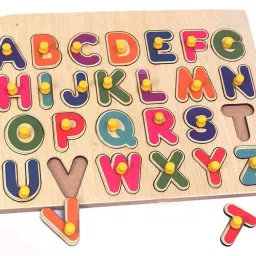 Birthday Gift Wooden Alphabet Educational learning Board brain tester-23