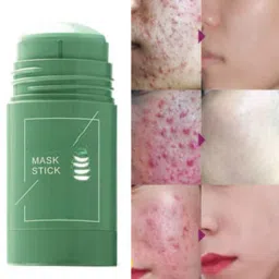 Green Herbal Tea Mask Stick Men Women - Purifying Clay For Face Blackheads 1pcFace Shaping Mask-image-26