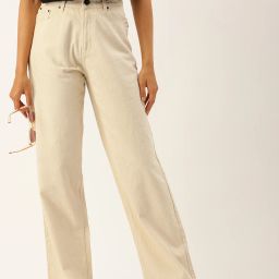 Women Mid Rise Beige Jeans-image-39